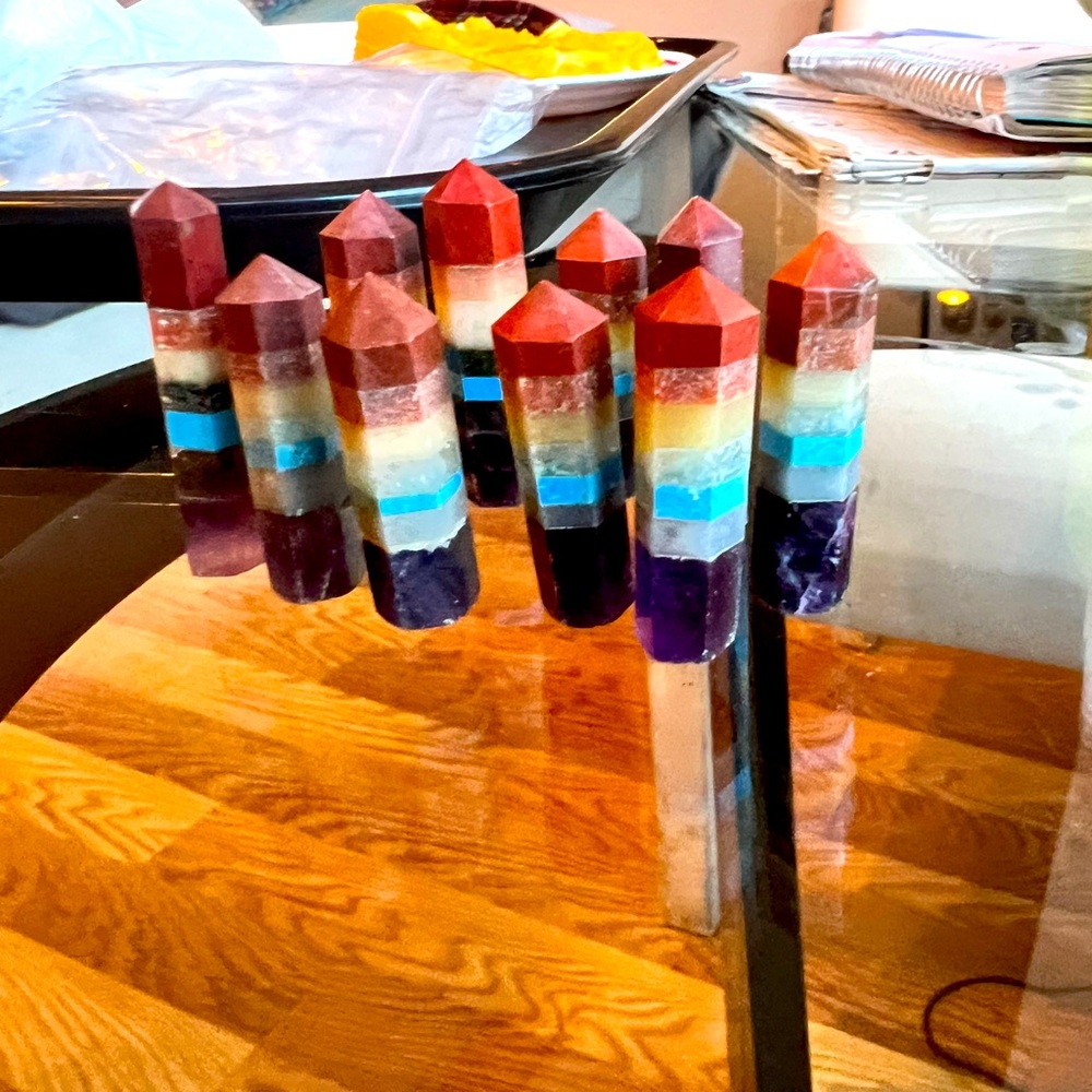 Chakra Towers of Healing small size (tiny) The Colors of Life Chakra .